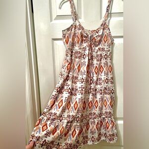 Bohemian Print Spaghetti Strap Dress